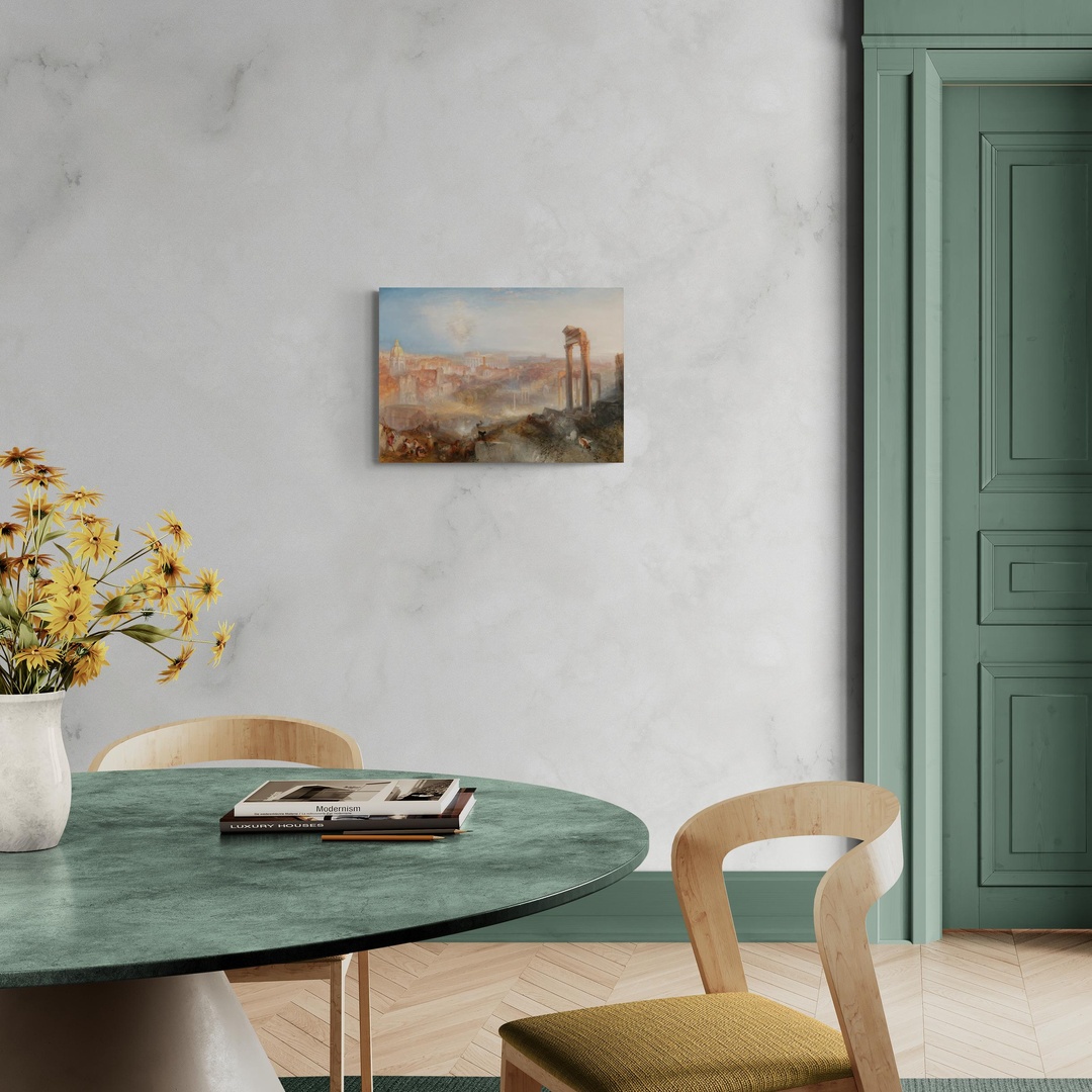 Modern Rome-Campo Vaccino - William Turner William Turner scena-1-70x50-senza