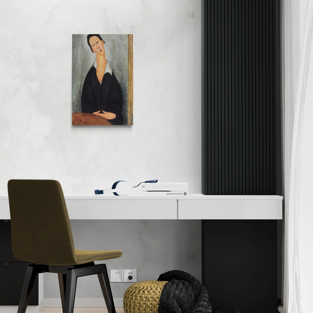 ritratto-di-una-donna-polacca-modigliani-scena-2-40x60-senza.jpg Ritratto di una donna polacca - Modigliani Amedeo Modigliani scena-2-40x60-senza