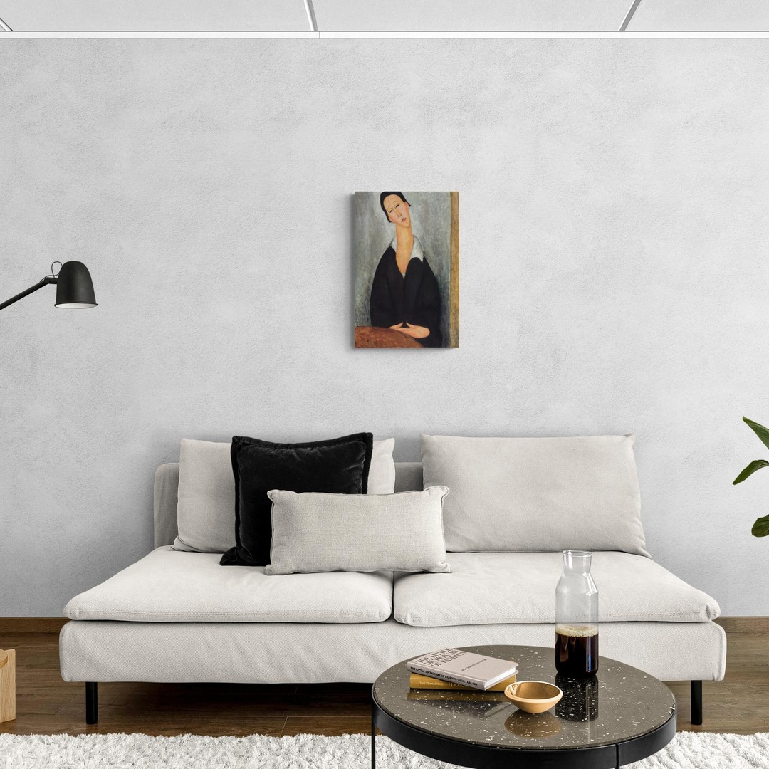 ritratto-di-una-donna-polacca-modigliani-scena-3-40x60-senza.jpg Ritratto di una donna polacca - Modigliani Amedeo Modigliani scena-3-40x60-senza