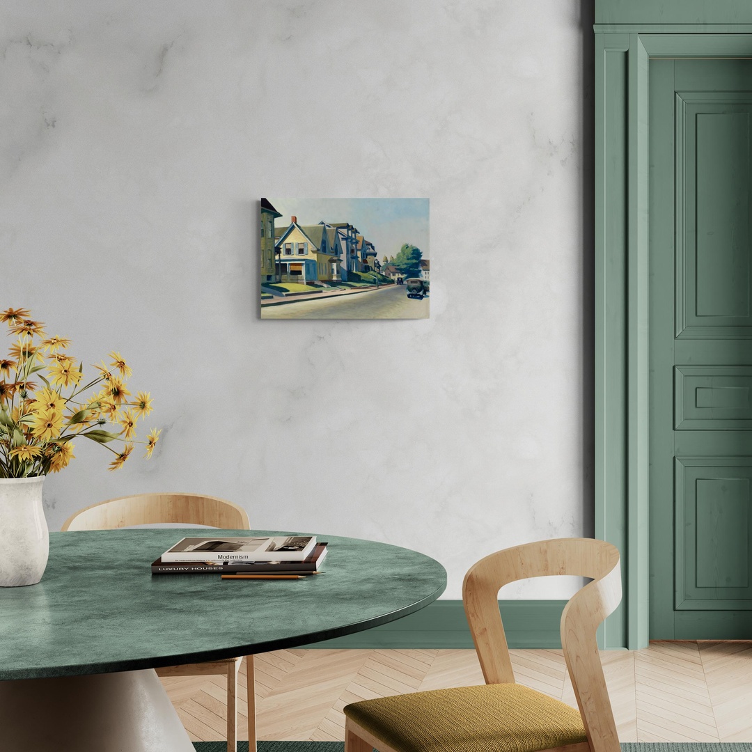 Sole su Prospect Street - Edward Hopper Edward Hopper scena-1-70x50-senza