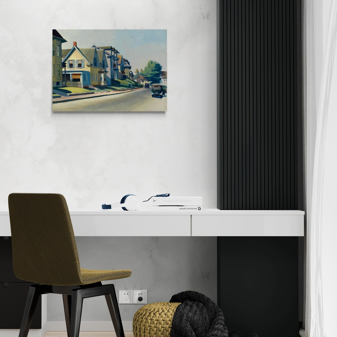 Sole su Prospect Street - Edward Hopper Edward Hopper scena-2-70x50-senza