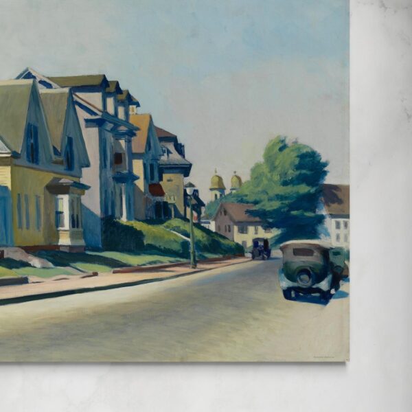 Sole su Prospect Street - Edward Hopper Edward Hopper senza