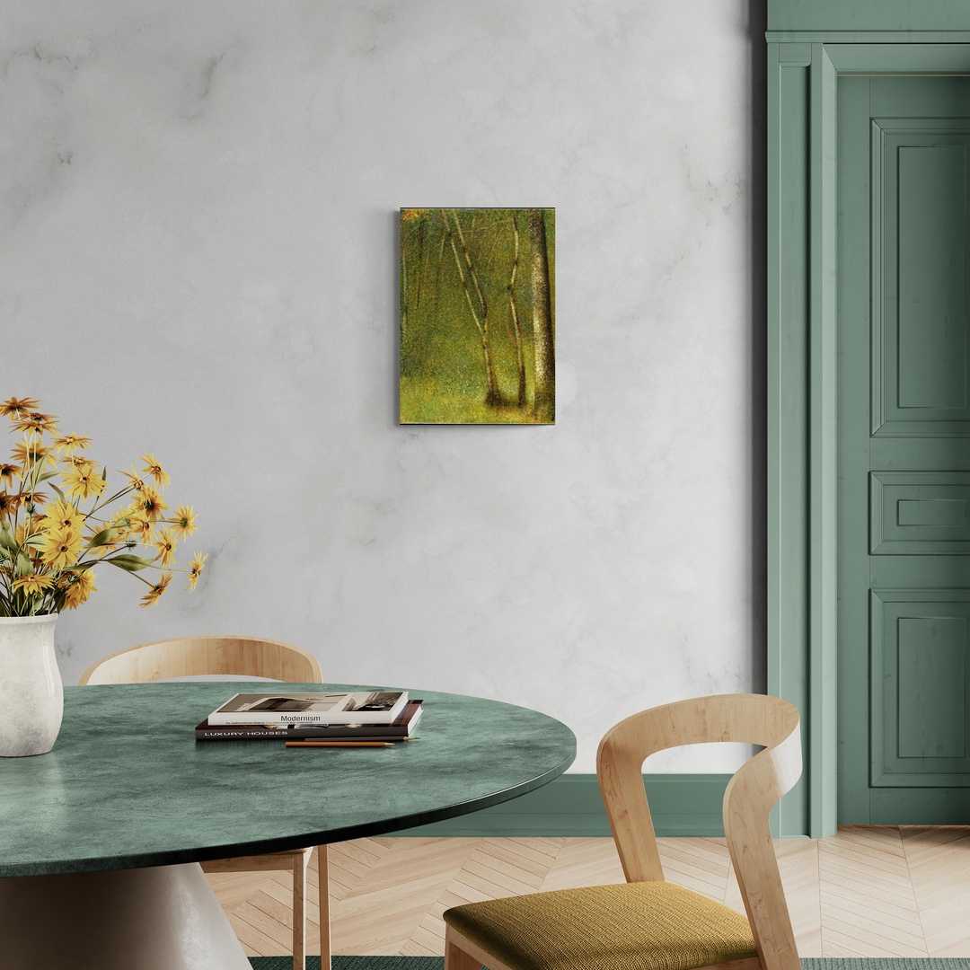 Sottobosco a Pontaubert - Seurat Georges Seurat scena-1-50x70-senza