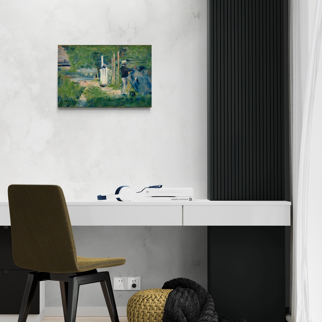 uomo-che-dipinge-una-barca-georges-seurat-scena-2-60x40-senza.jpg Uomo che dipinge una barca - Georges Seurat Georges Seurat scena-2-60x40-senza