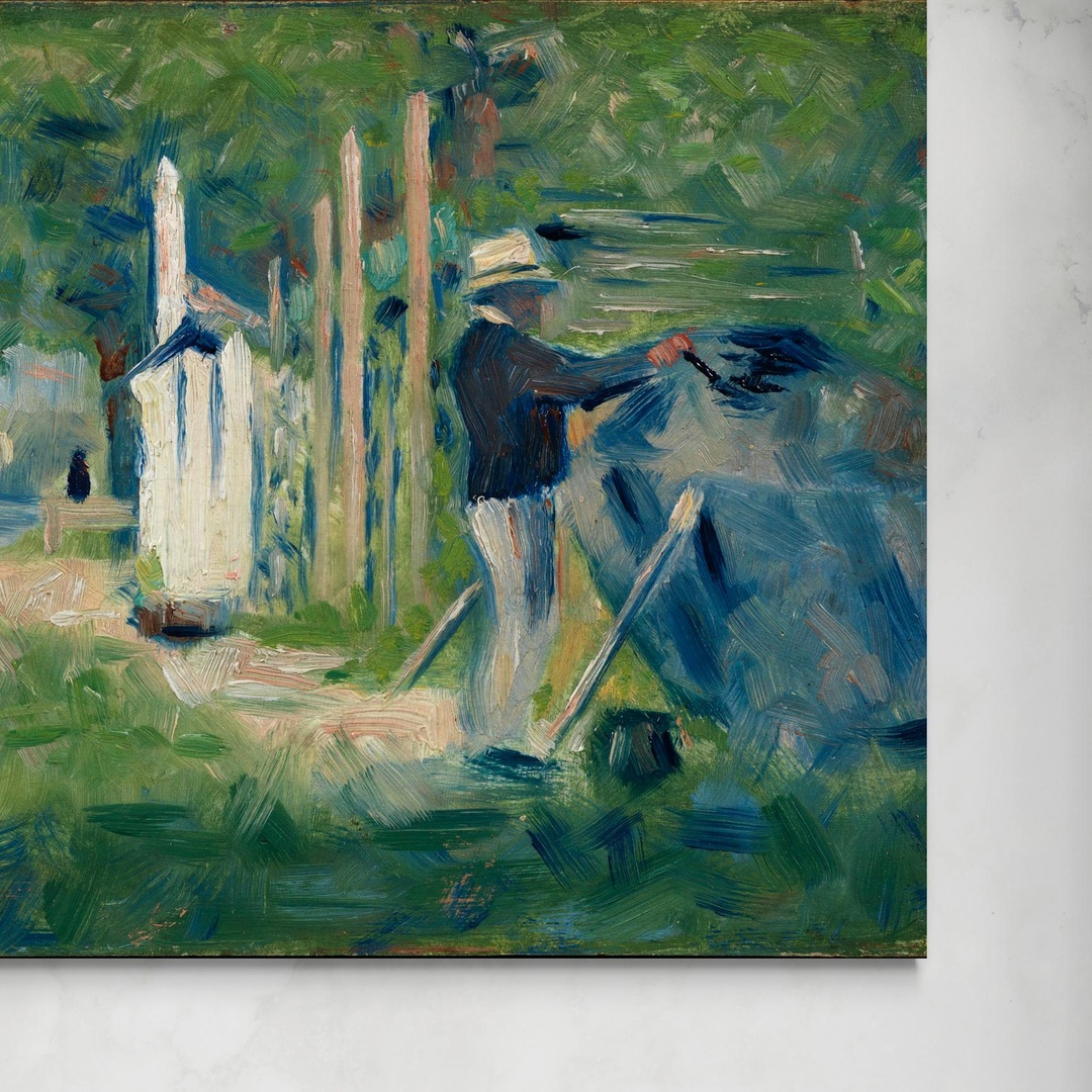 uomo-che-dipinge-una-barca-georges-seurat-senza.jpg Uomo che dipinge una barca - Georges Seurat Georges Seurat senza
